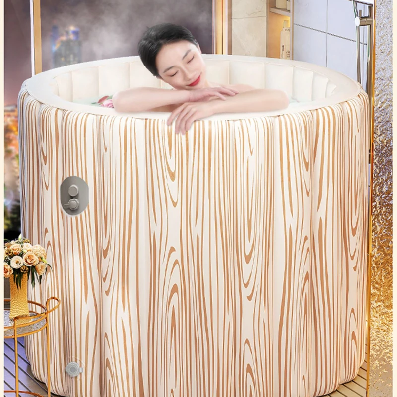 Беспроводная автоматическая надувная складная ванна-бочонок, охлаждение бассейна летом USB