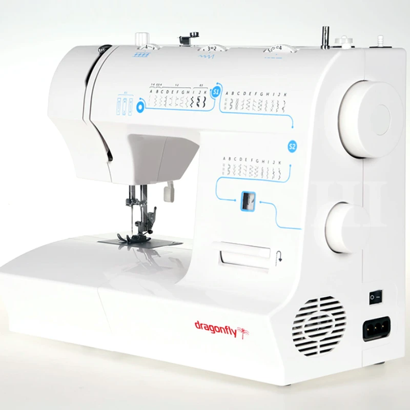 Многофункциональная бытовая швейная машина марки Dragonfly, машина для закатывания петель с двойной иглой