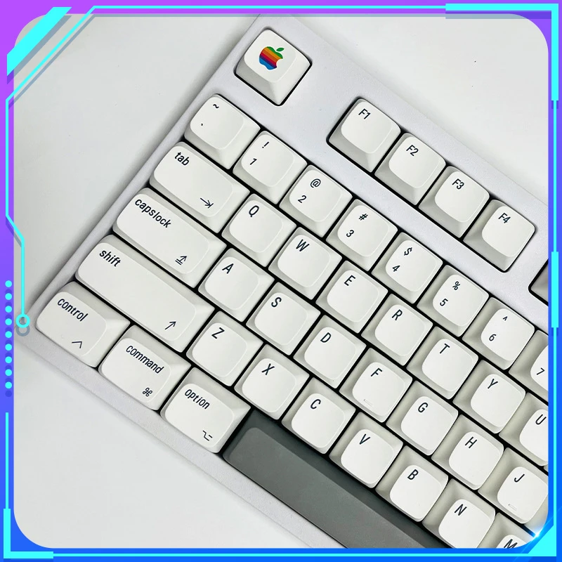127 Клавишных Клавишных Колпачков Xda Apple Minimalism Русский Японский Тайский Корейский Pbt Custom Dye-Sub Keycap Для Механической Клавиатуры Mx Switch
