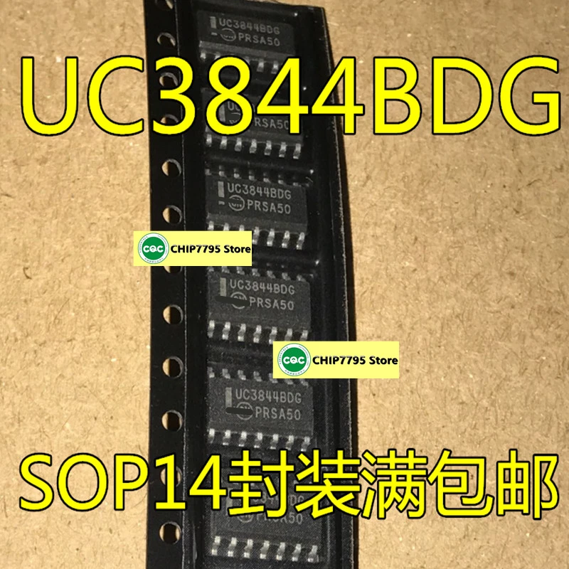 5ШТ UC3844B, UC3844BDG, UC3844BDR2G, микросхема управления питанием, SOP-14 в упаковке
